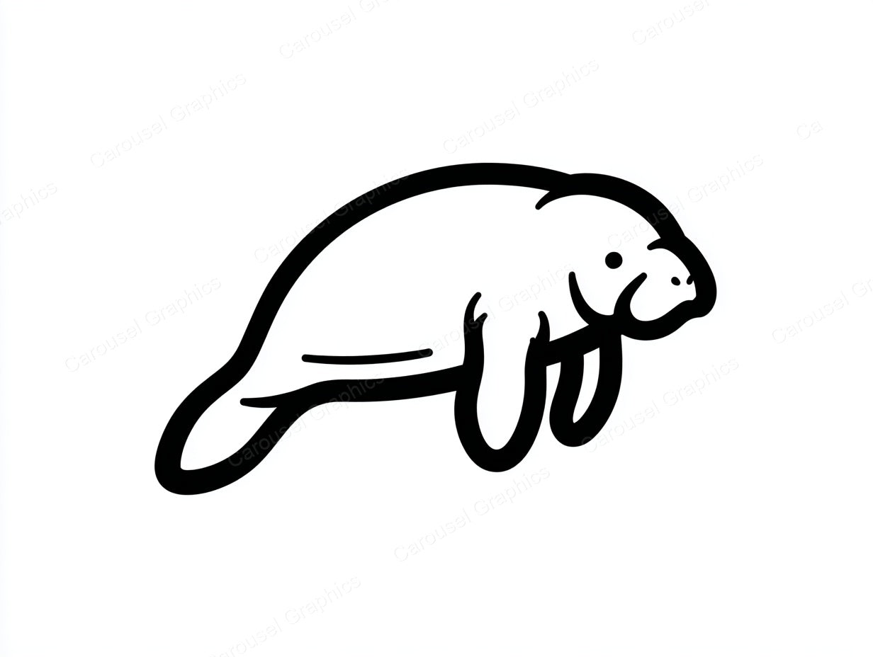 Manatee Vector Graphic preview