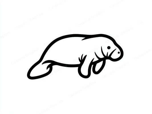 Manatee Vector Graphic preview