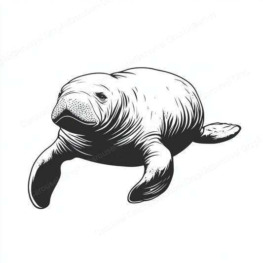 Manatee Vector Graphic preview