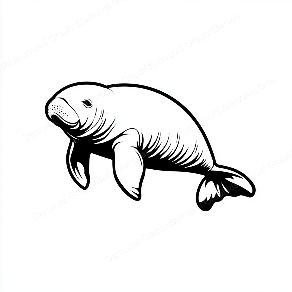 Manatee Vector Graphic preview