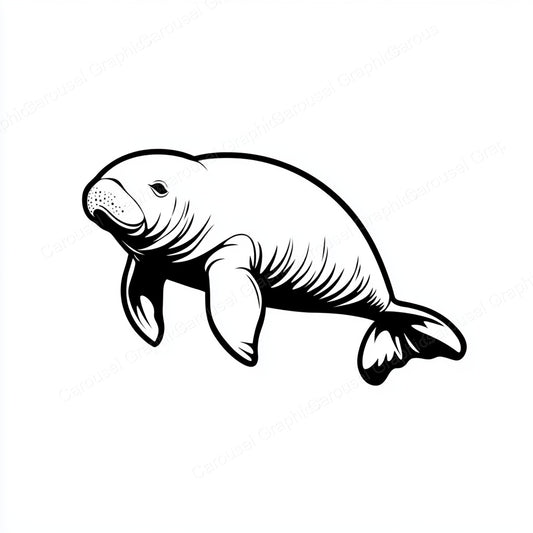 Manatee Vector Graphic preview