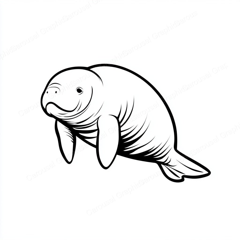 Manatee Vector Graphic preview
