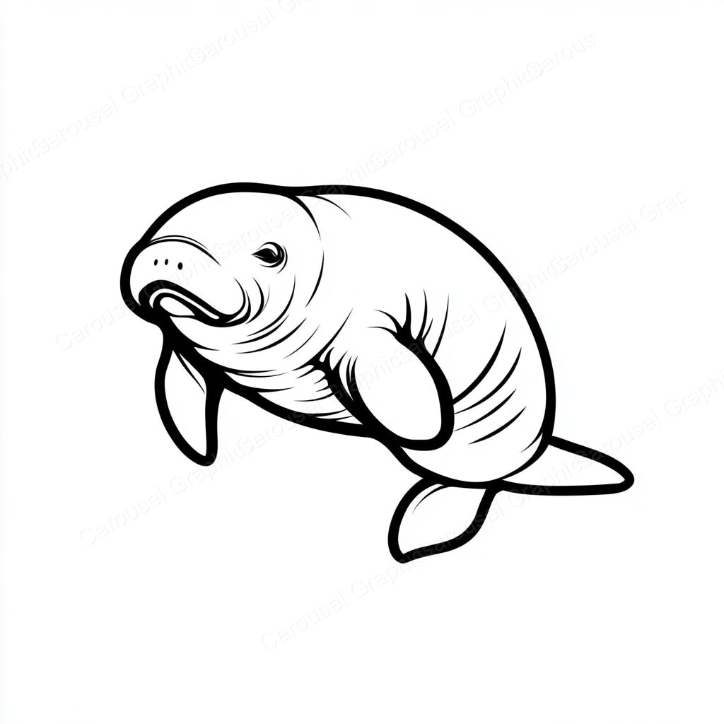 Manatee Vector Graphic preview