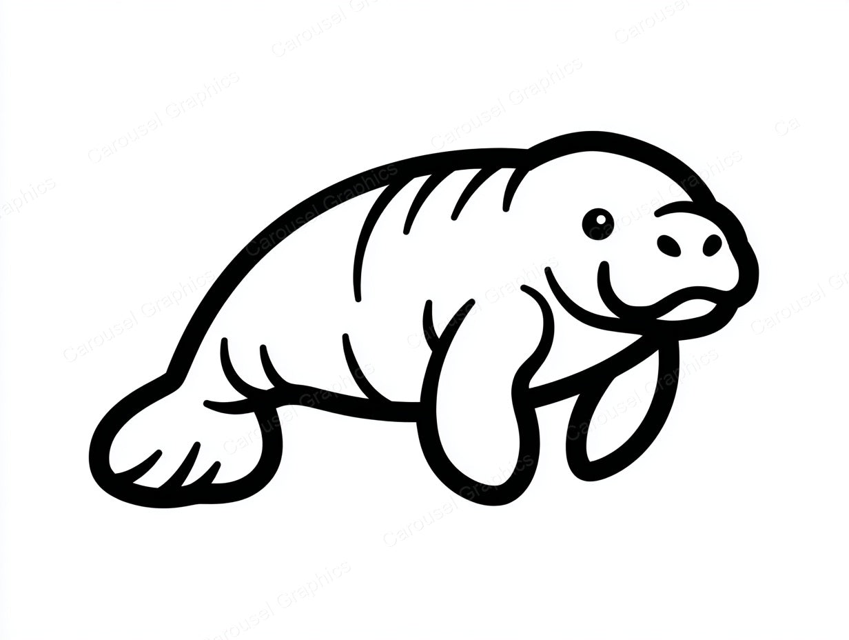 Manatee Vector Graphic preview