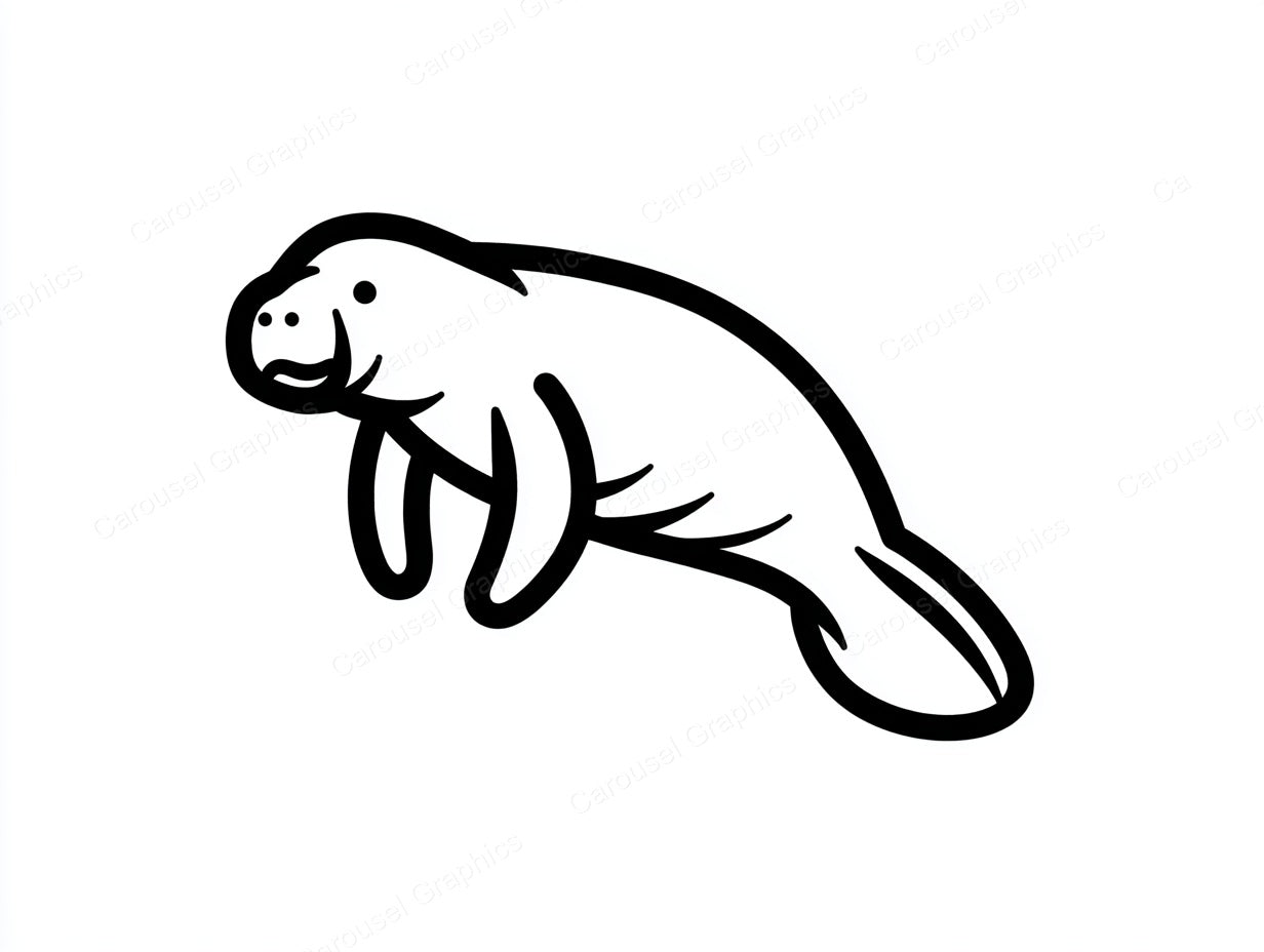 Manatee Vector Graphic preview