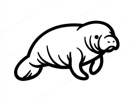 Manatee Vector Graphic preview