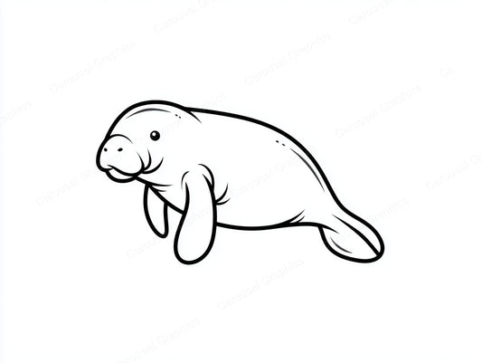 Manatee Vector Graphic preview