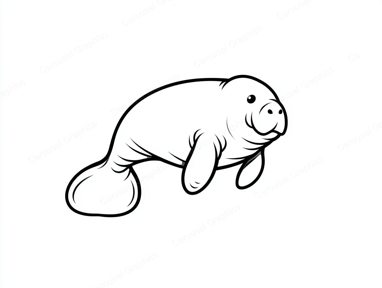 Manatee Vector Graphic preview
