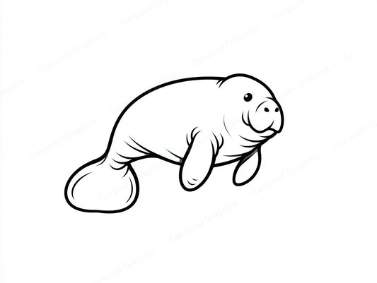 Manatee Vector Graphic preview