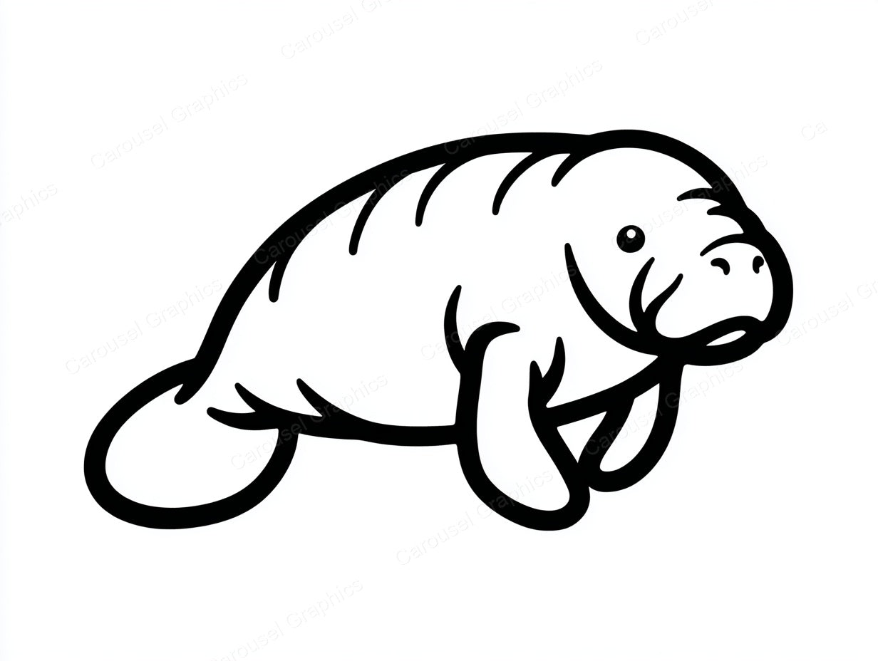 Manatee Vector Graphic preview