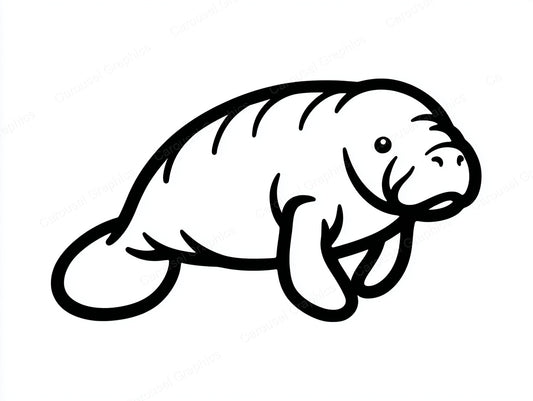 Manatee Vector Graphic preview