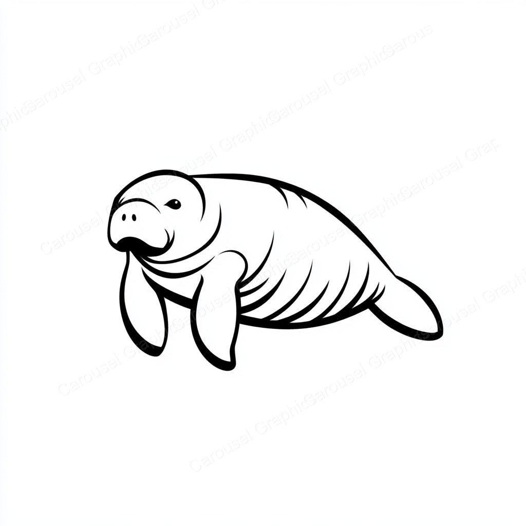 Manatee Vector Graphic preview
