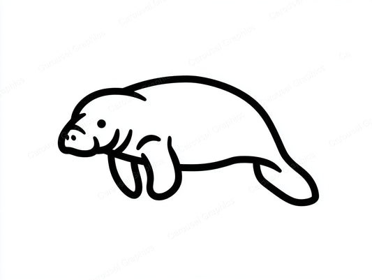 Manatee Vector Graphic preview