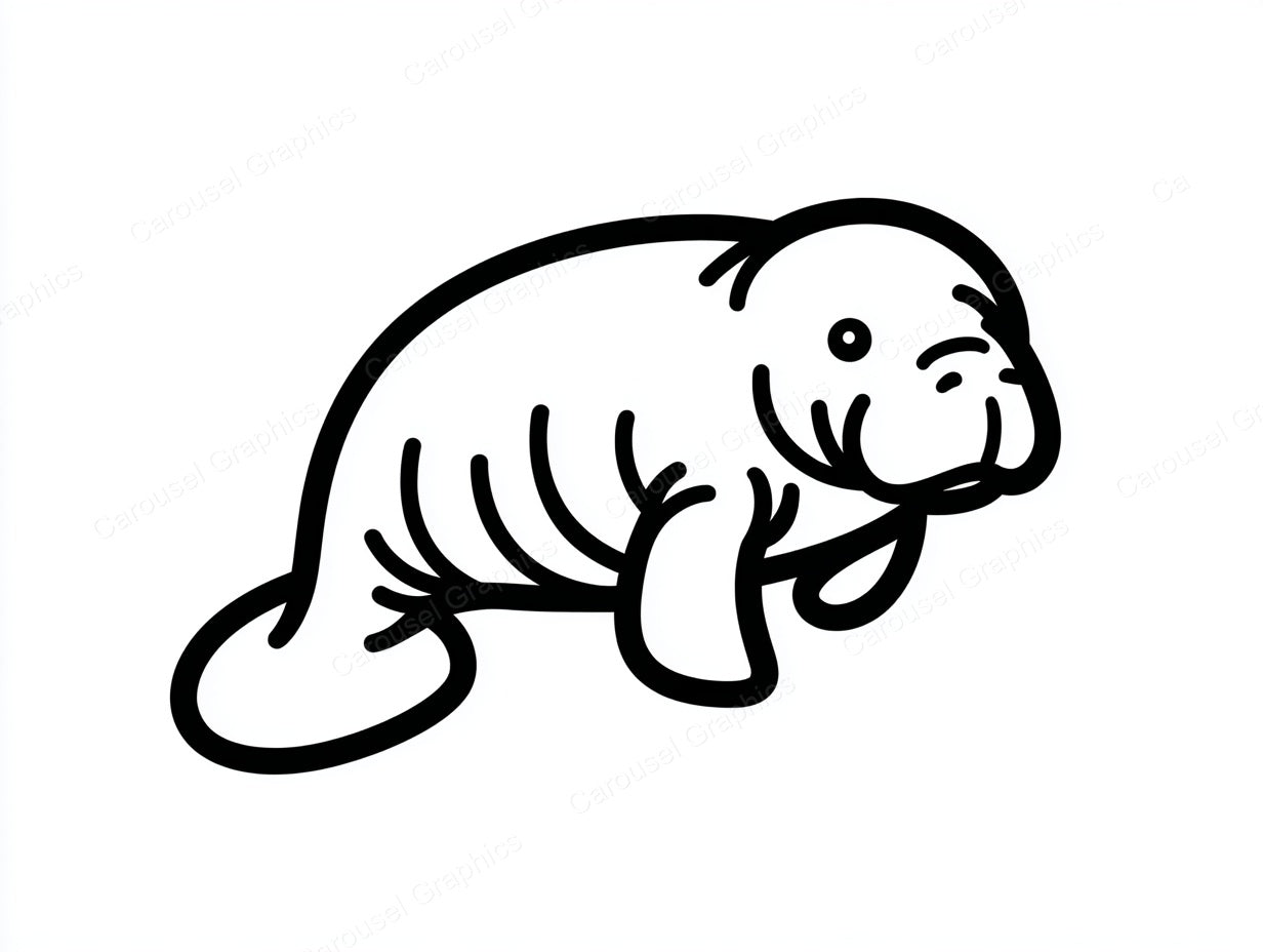 Manatee Vector Graphic preview