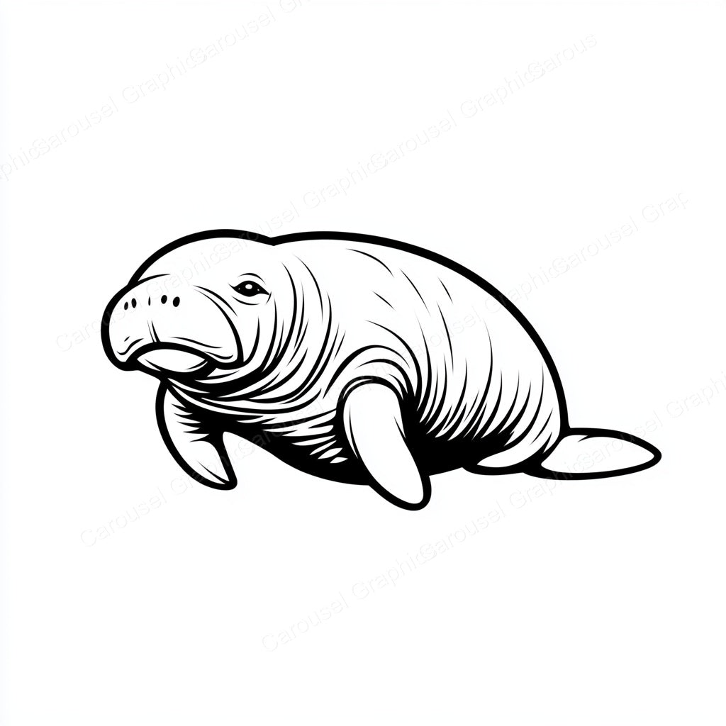 Manatee Vector Graphic preview