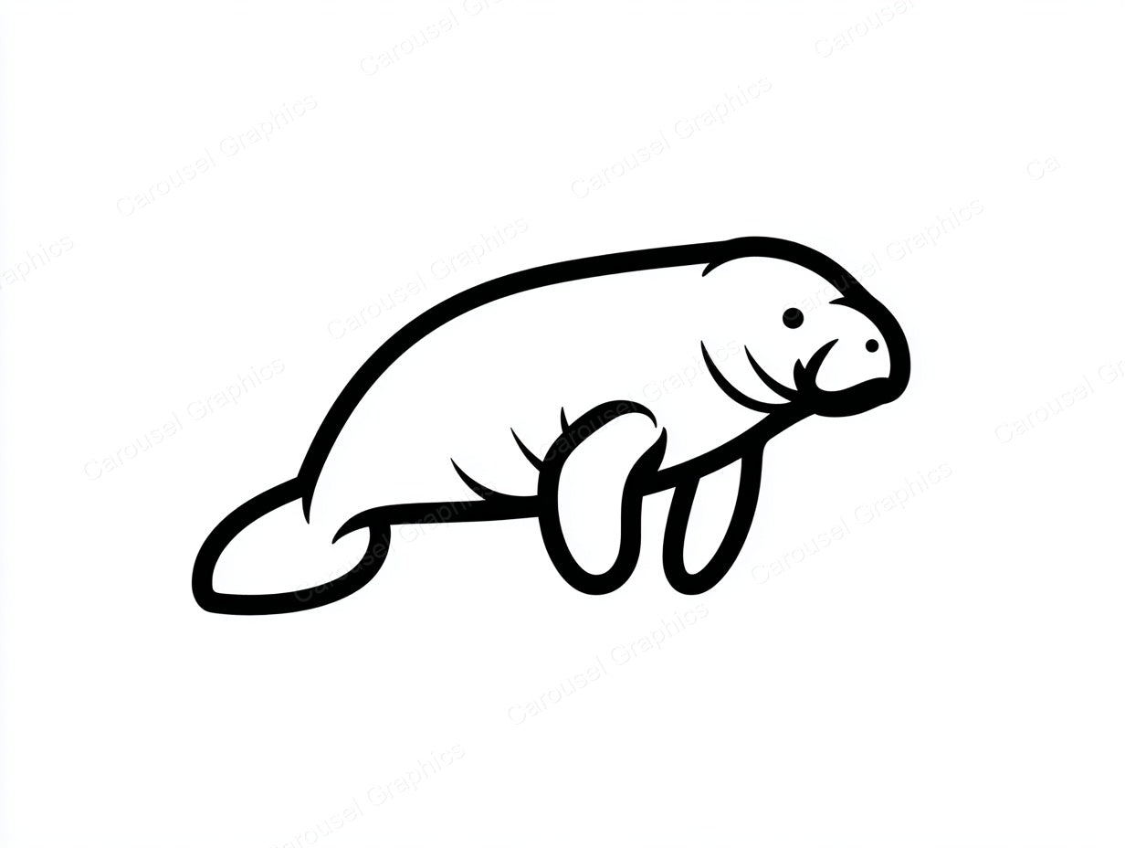 Manatee Vector Graphic preview