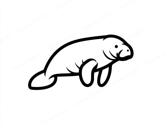 Manatee Vector Graphic preview