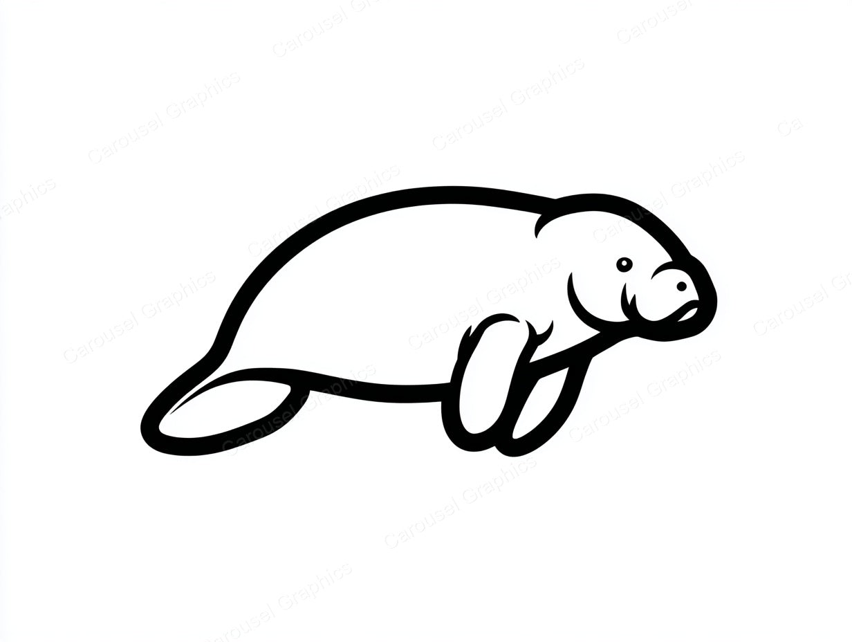 Manatee Vector Graphic preview