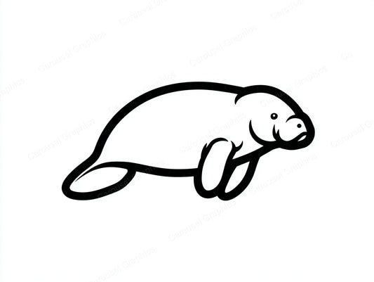 Manatee Vector Graphic preview