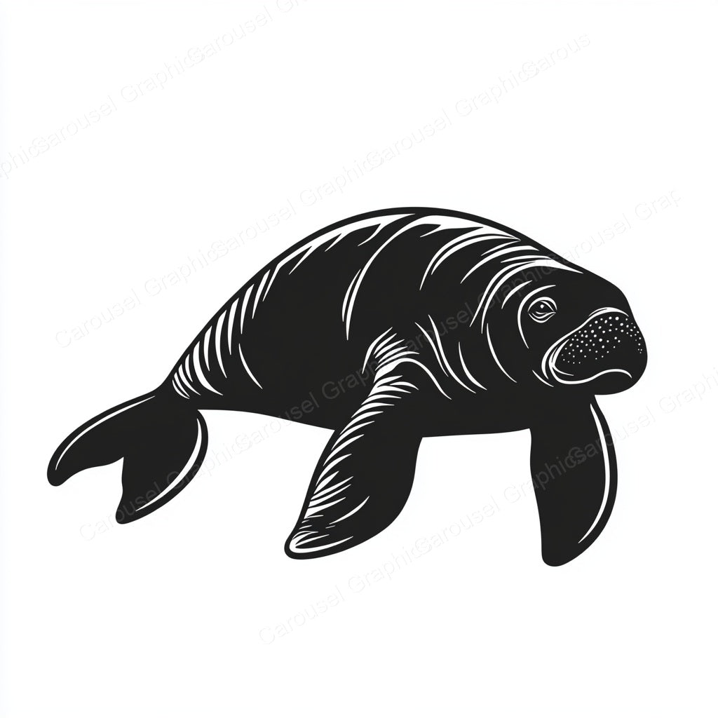 Manatee Vector Graphic preview