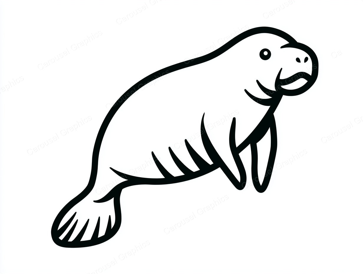 Manatee Vector Graphic preview
