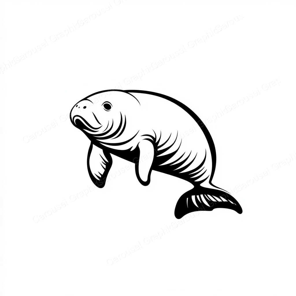Manatee Vector Graphic preview
