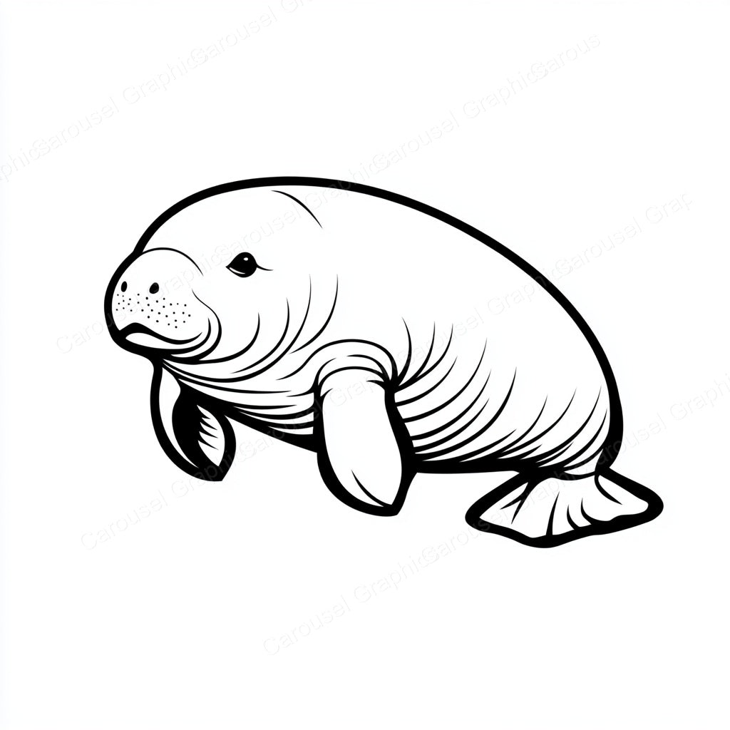 Manatee Vector Graphic preview