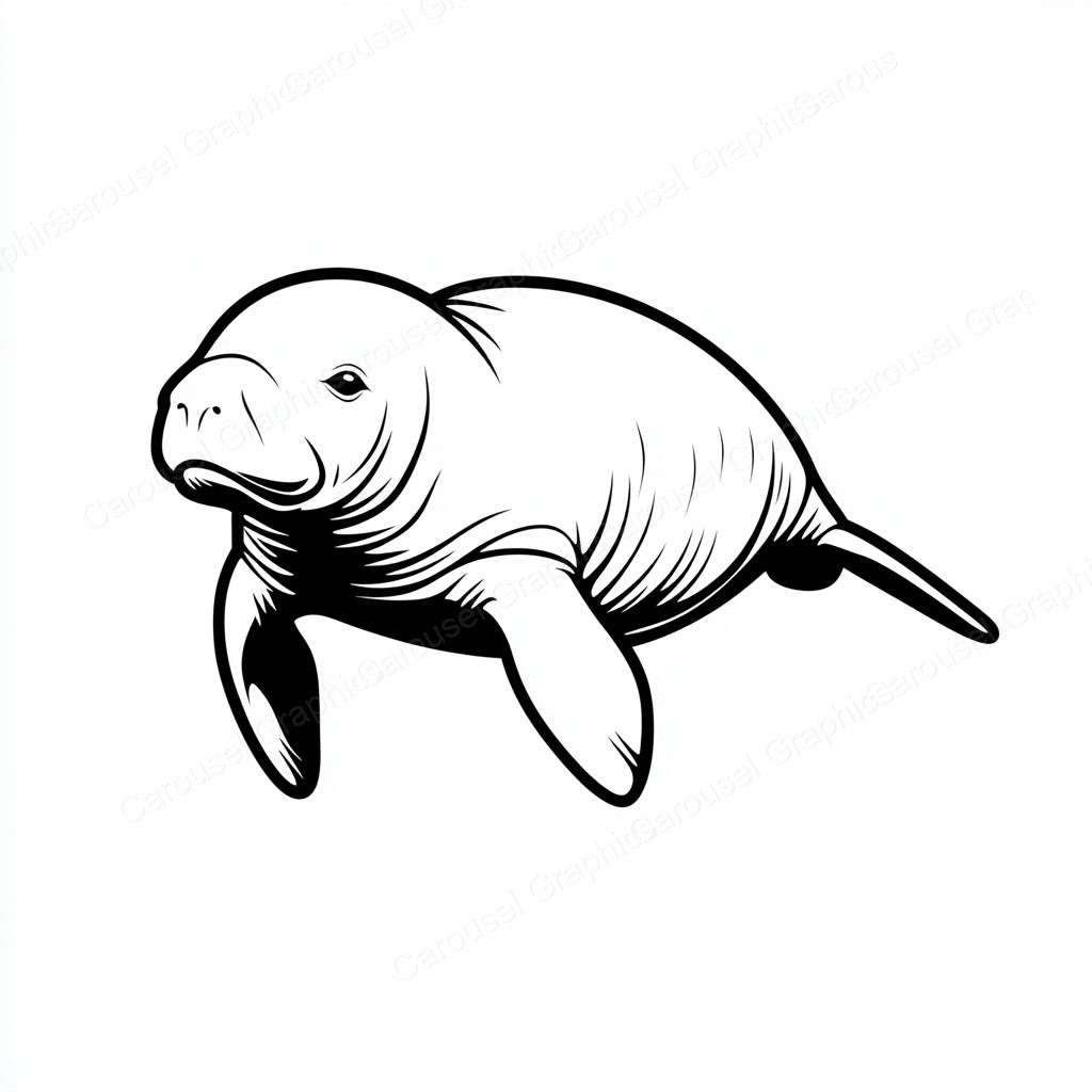 Manatee Vector Graphic preview