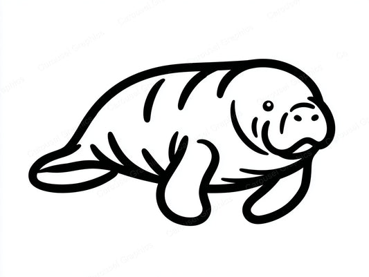 Manatee Vector Graphic preview
