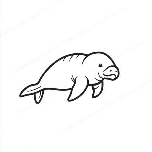 Manatee Vector Graphic preview