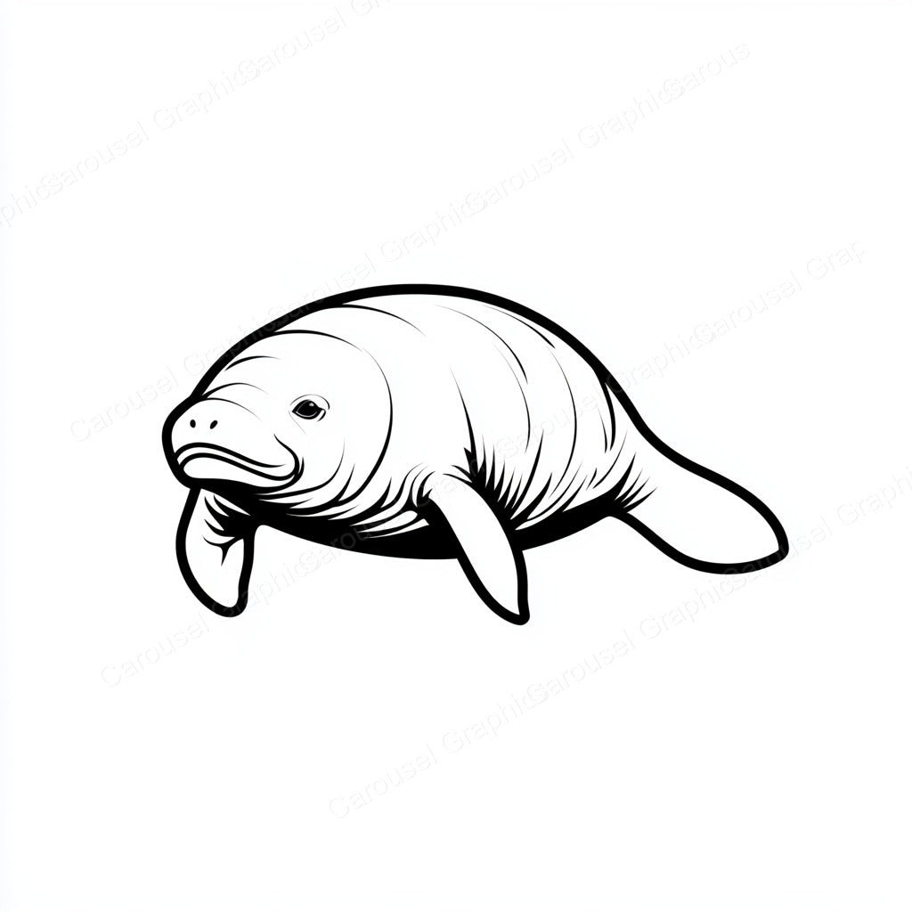 Manatee Vector Graphic preview