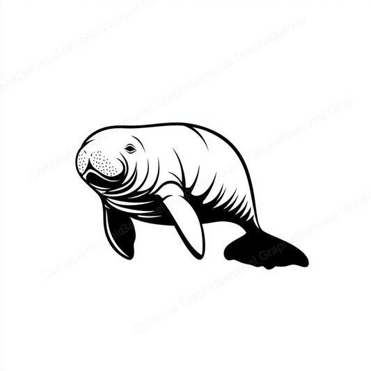 Manatee Vector Graphic preview