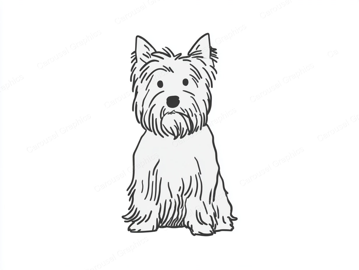 Yorkie Vector Graphic preview