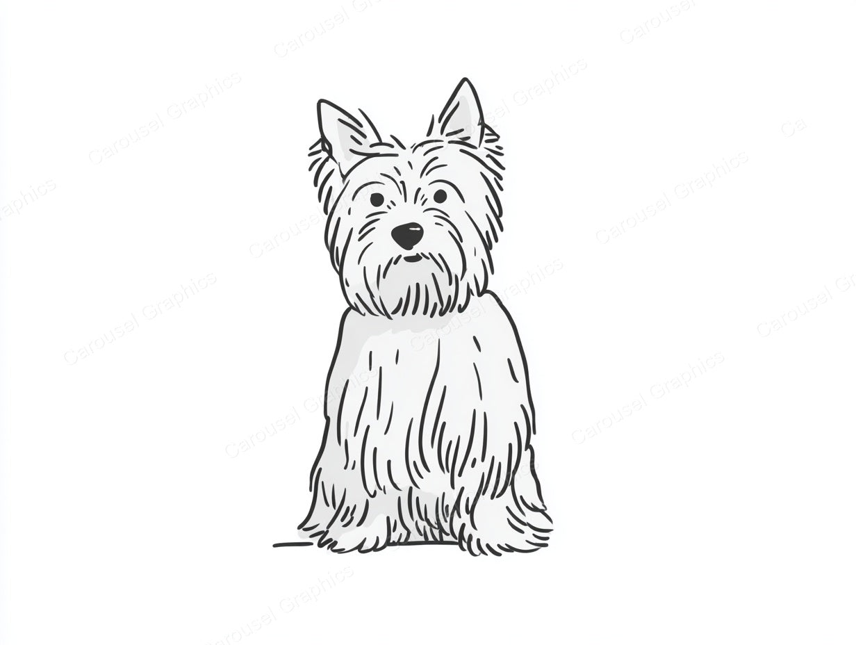 Yorkie Vector Graphic preview