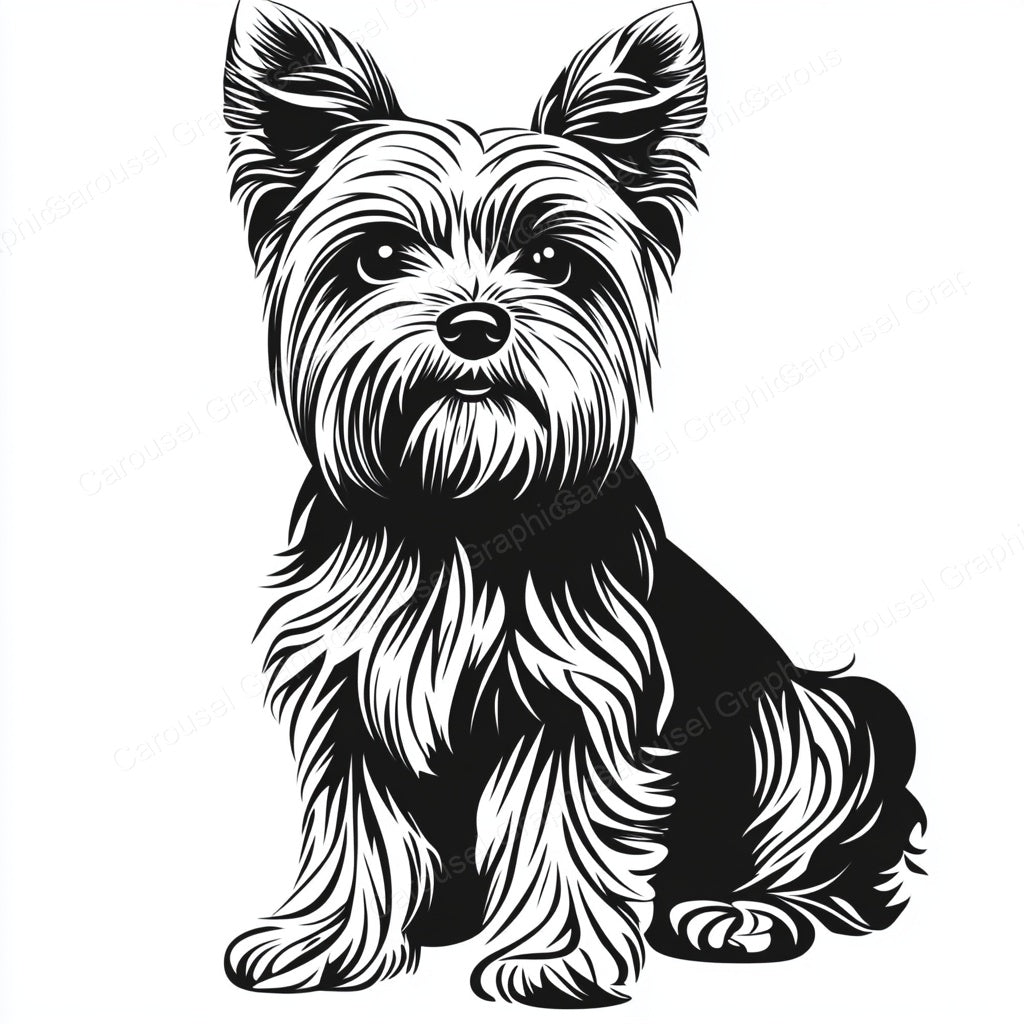 Yorkie Vector Graphic preview