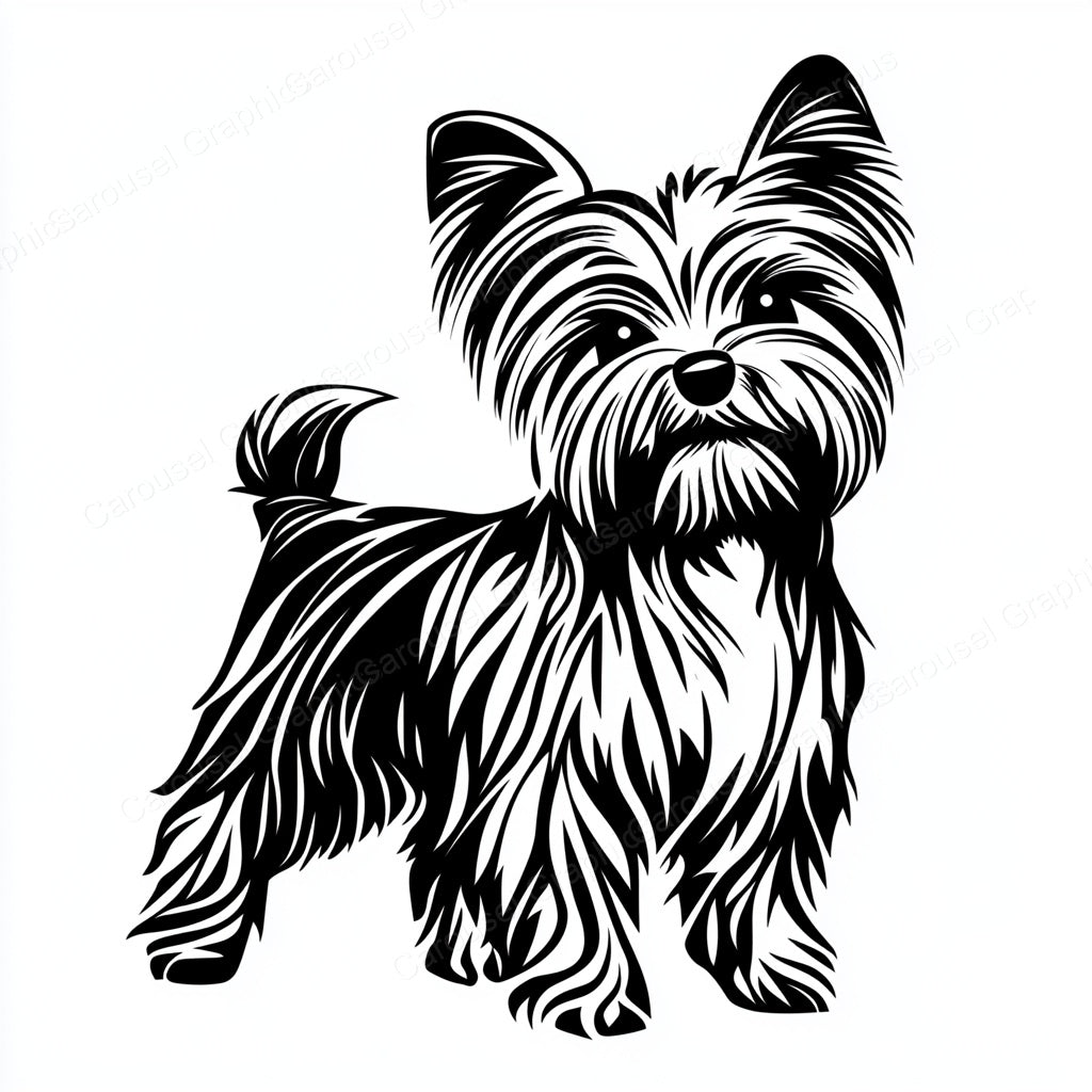 Yorkie Vector Graphic preview