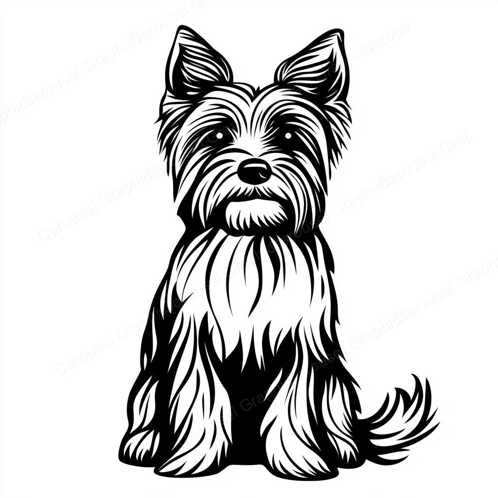 Yorkie Vector Graphic preview