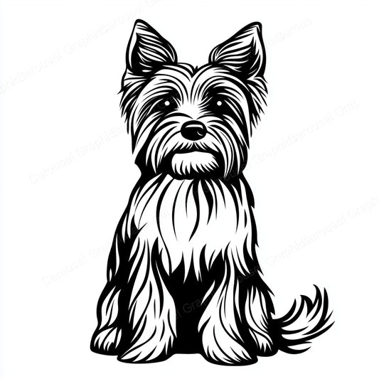 Yorkie Vector Graphic preview