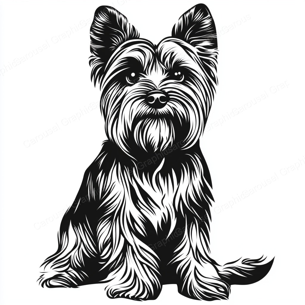Yorkie Vector Graphic preview