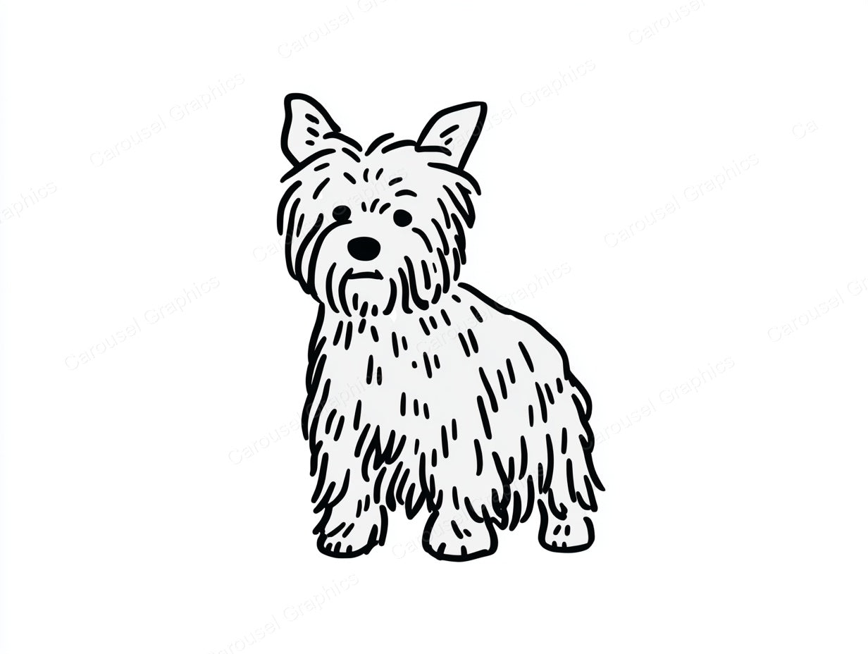 Yorkie Vector Graphic preview