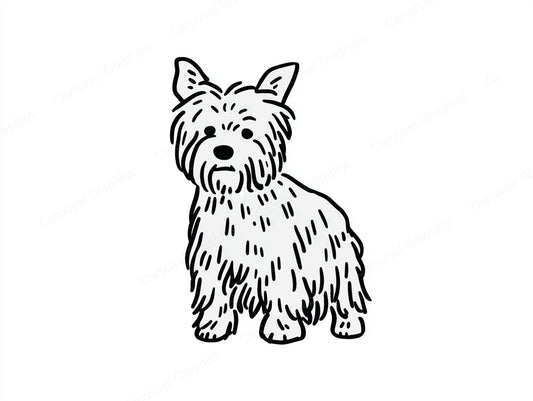 Yorkie Vector Graphic preview