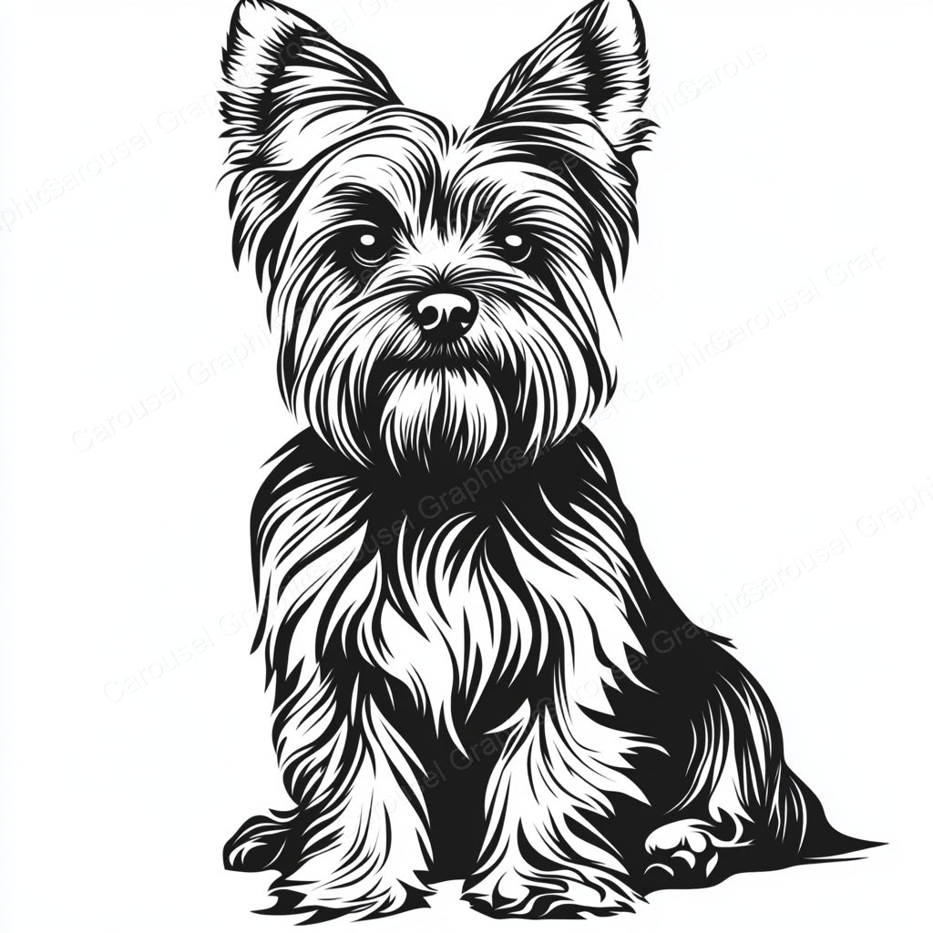 Yorkie Vector Graphic preview