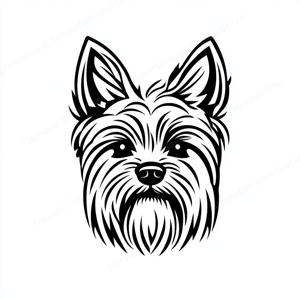 Yorkie Vector Graphic preview