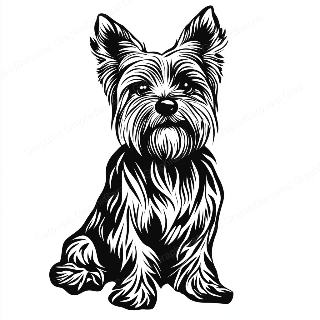 Yorkie Vector Graphic preview