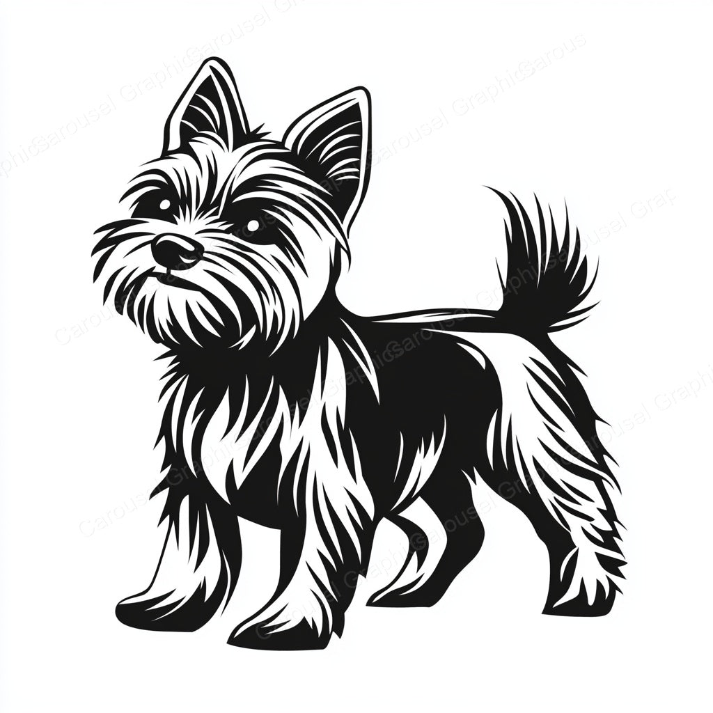 Yorkie Vector Graphic preview