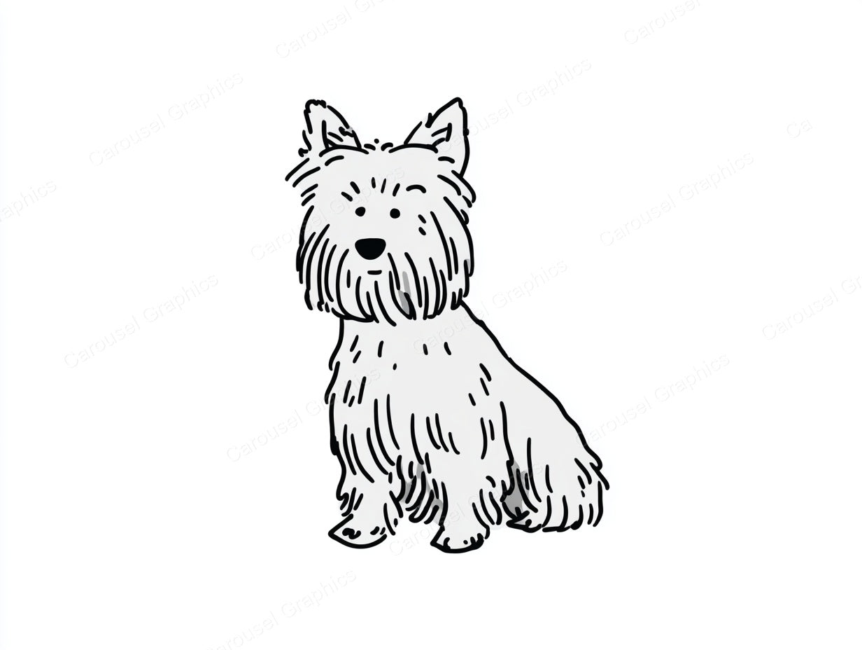 Yorkie Vector Graphic preview