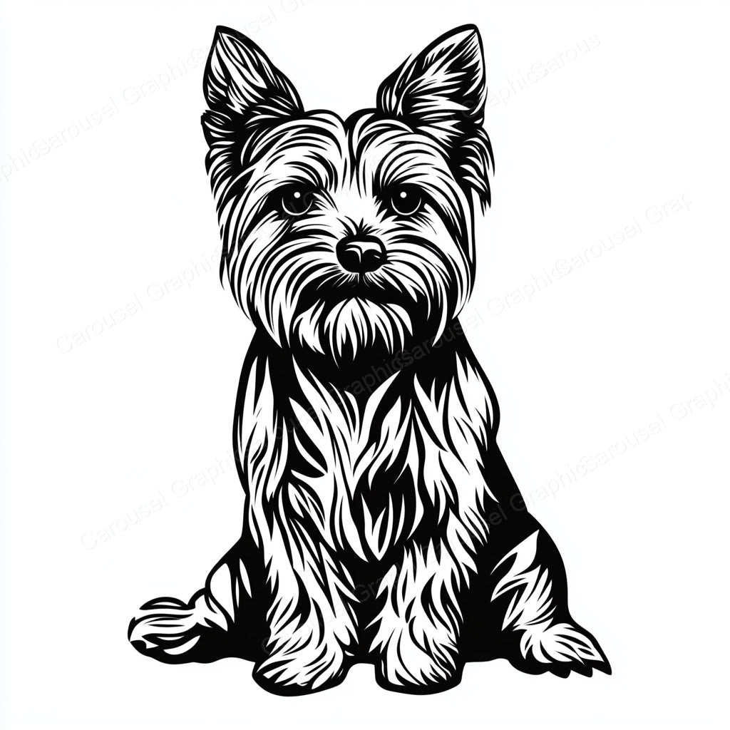 Yorkie Vector Graphic preview