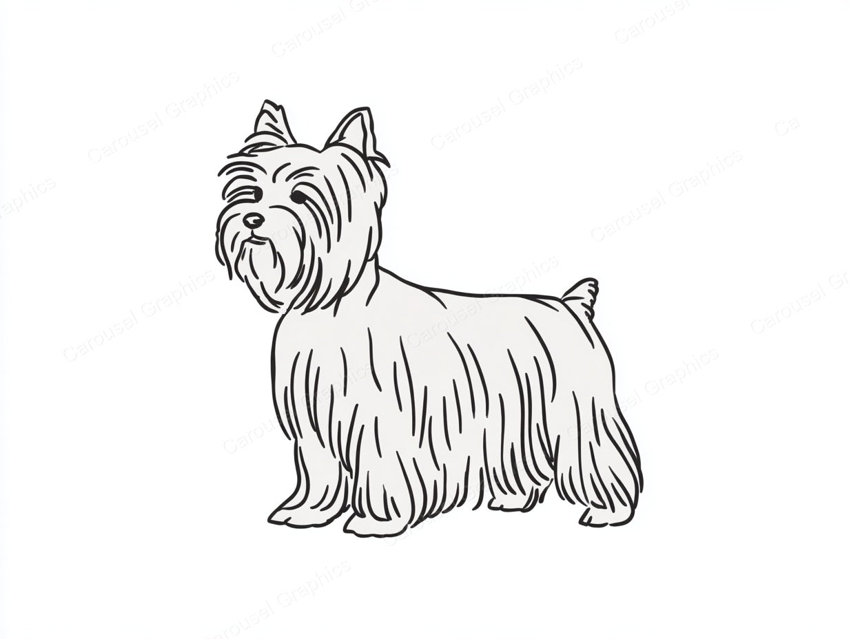 Yorkie Vector Graphic preview