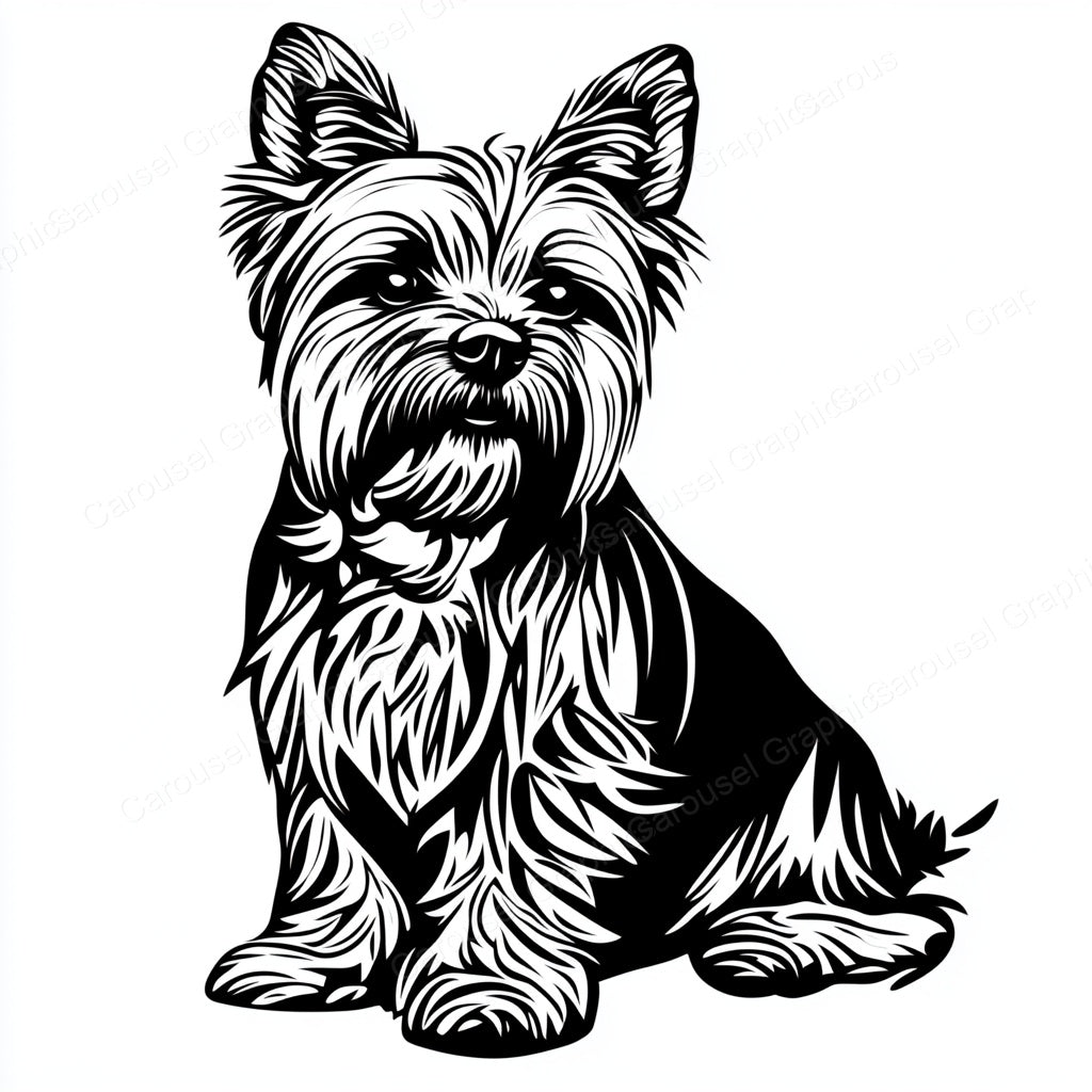 Yorkie Vector Graphic preview