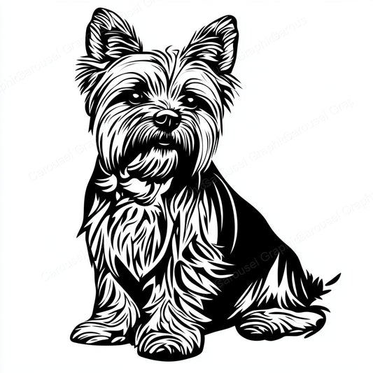 Yorkie Vector Graphic preview